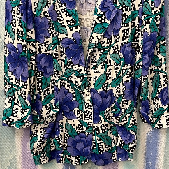 Gorgeous long vintage Blazer, size 14 - Picture 11 of 12